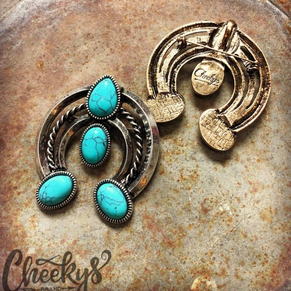 The Amelia Squash Blossom Brooch Pin